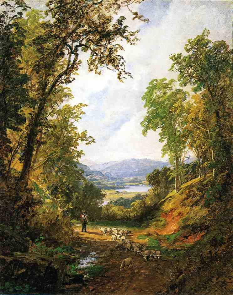 Jasper Francis Cropsey Shepherd and Flock